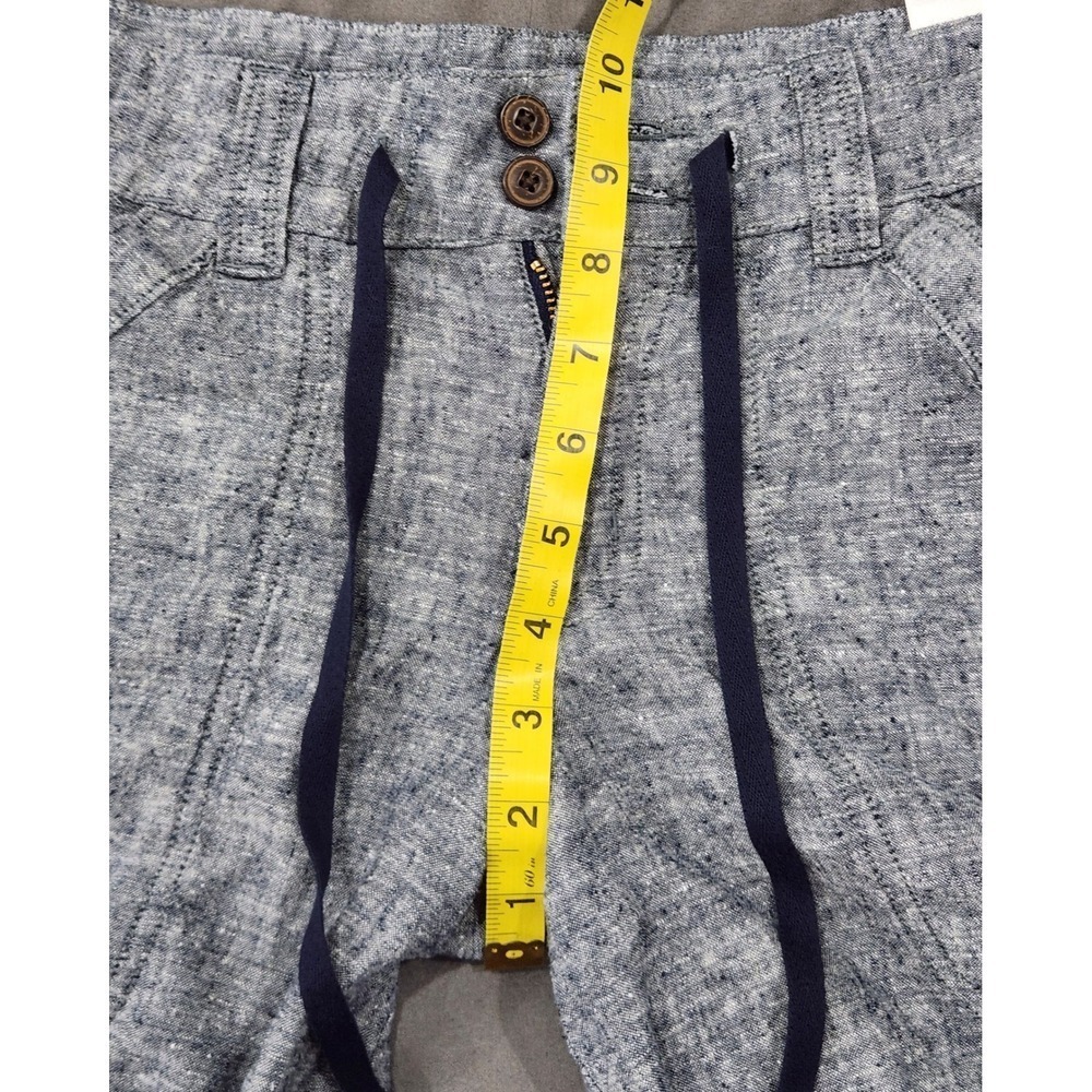 Patagonia Hemp Organic Cotton Shorts Blue Chambray Drawstring Womens 4 57075 - Picture 6 of 9